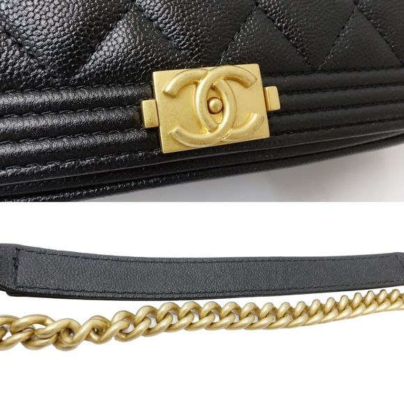 CHANEL Authentic Black Caviar Leather Wallet - Picture 6 of 10